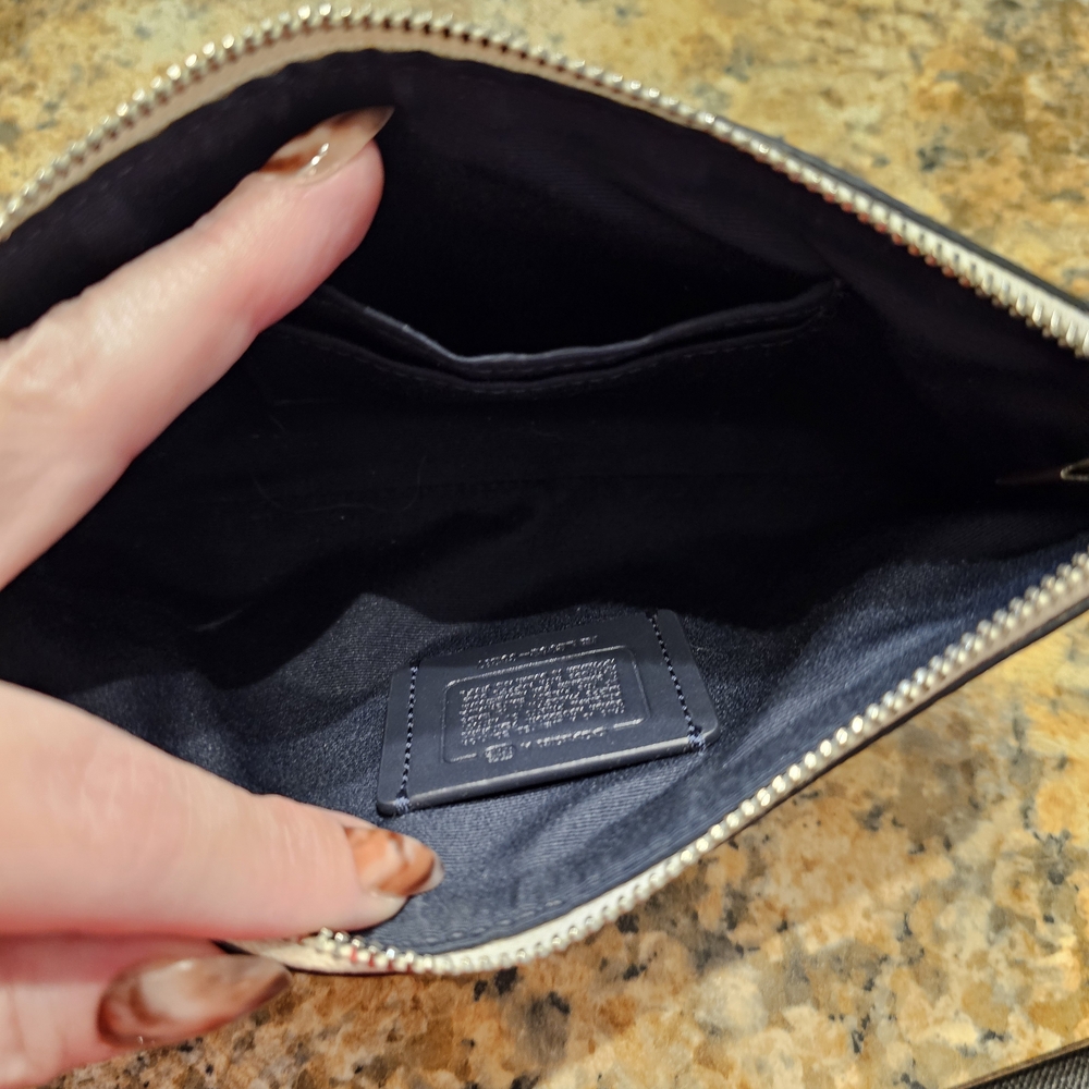 Coach Black Wristlet Clutch